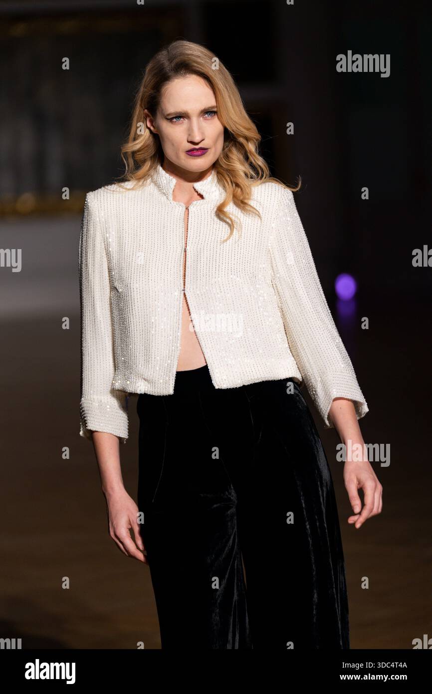 Rome, Italy – Models on the runway during a fashion show dedicated to ...