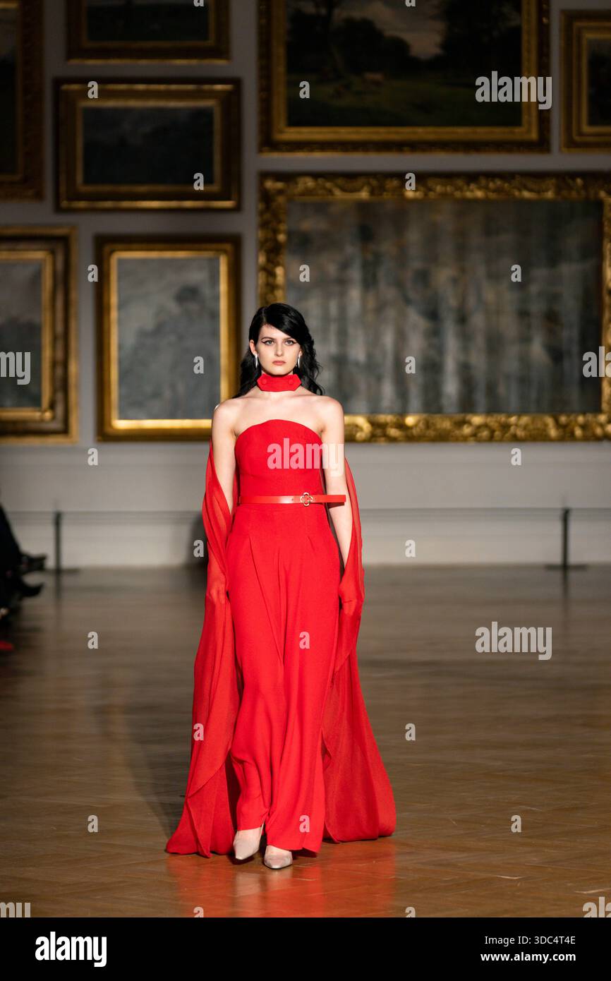 Italian Row Models Rome, Italy – Models on the runway during a fashion show dedicated to ...