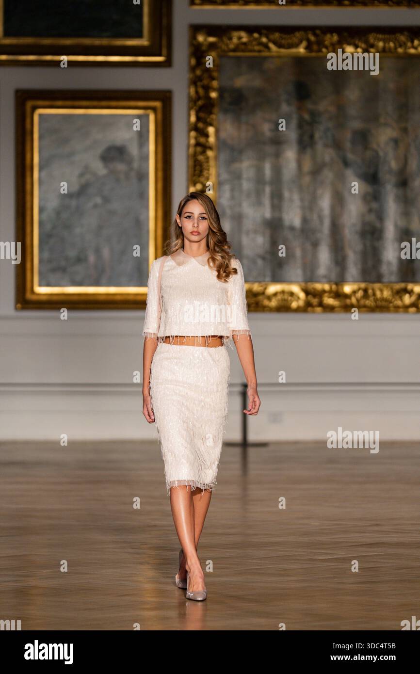 Italian Row Models Rome, Italy – Models on the runway during a fashion show dedicated to ...