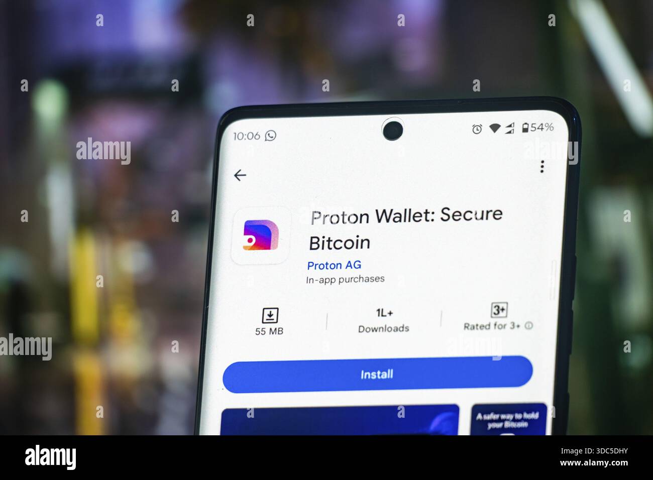 Mobile screen displays Proton Wallet app for secure Bitcoin transactions  Stock Photo - Alamy