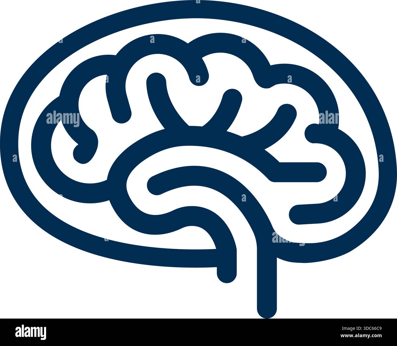Human Brain Mind Idea Logo Design Vector Icon Template Stock Vector