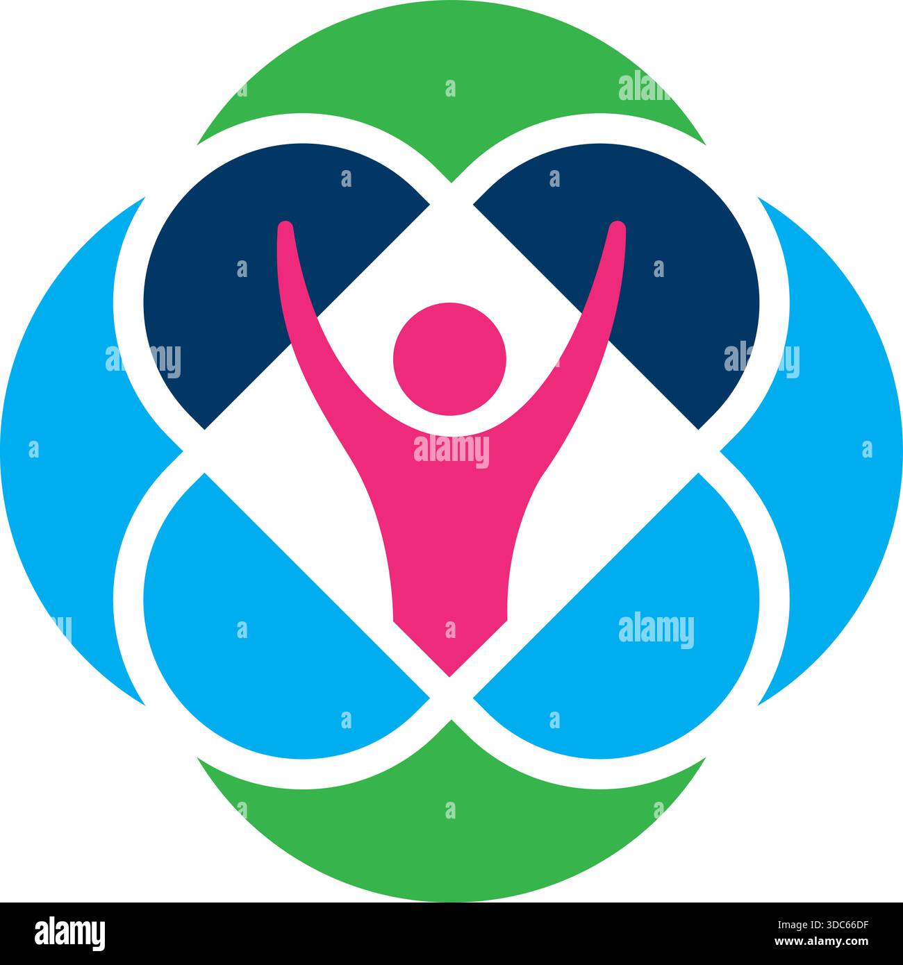 Human Circle Abstract Community Logo Design Template Vector Icon Stock Vector
