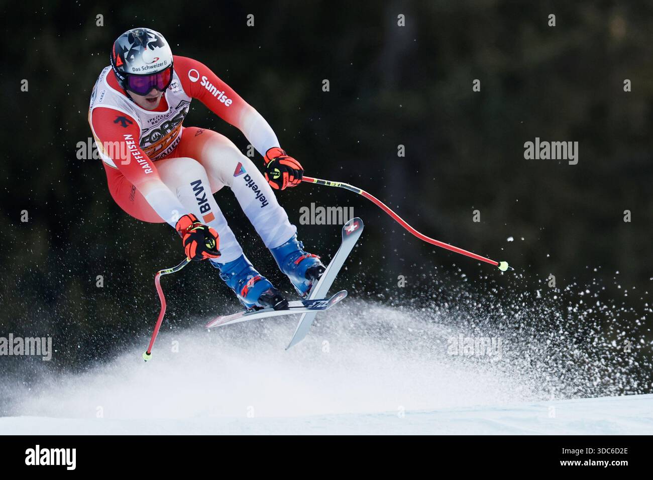 Lars Ruchti Switzerland's Lars Roesti speeds down the course during an alpine ski ...