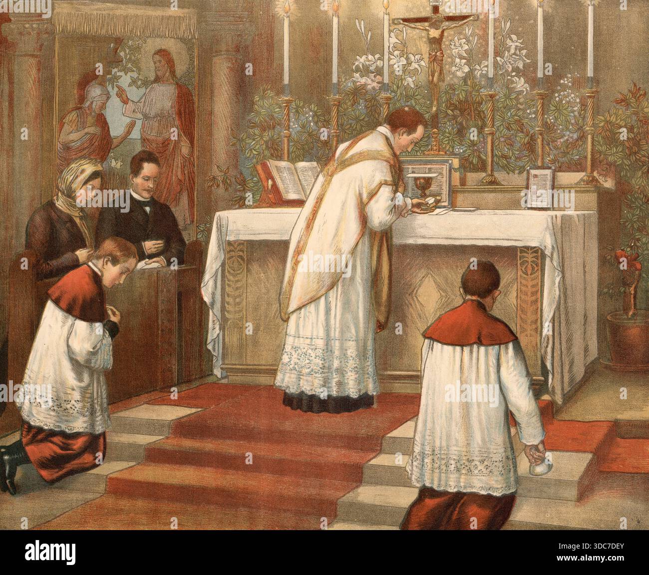 Fall Communion Scene Scene from a biblical story, Communion, in a religious context the ...