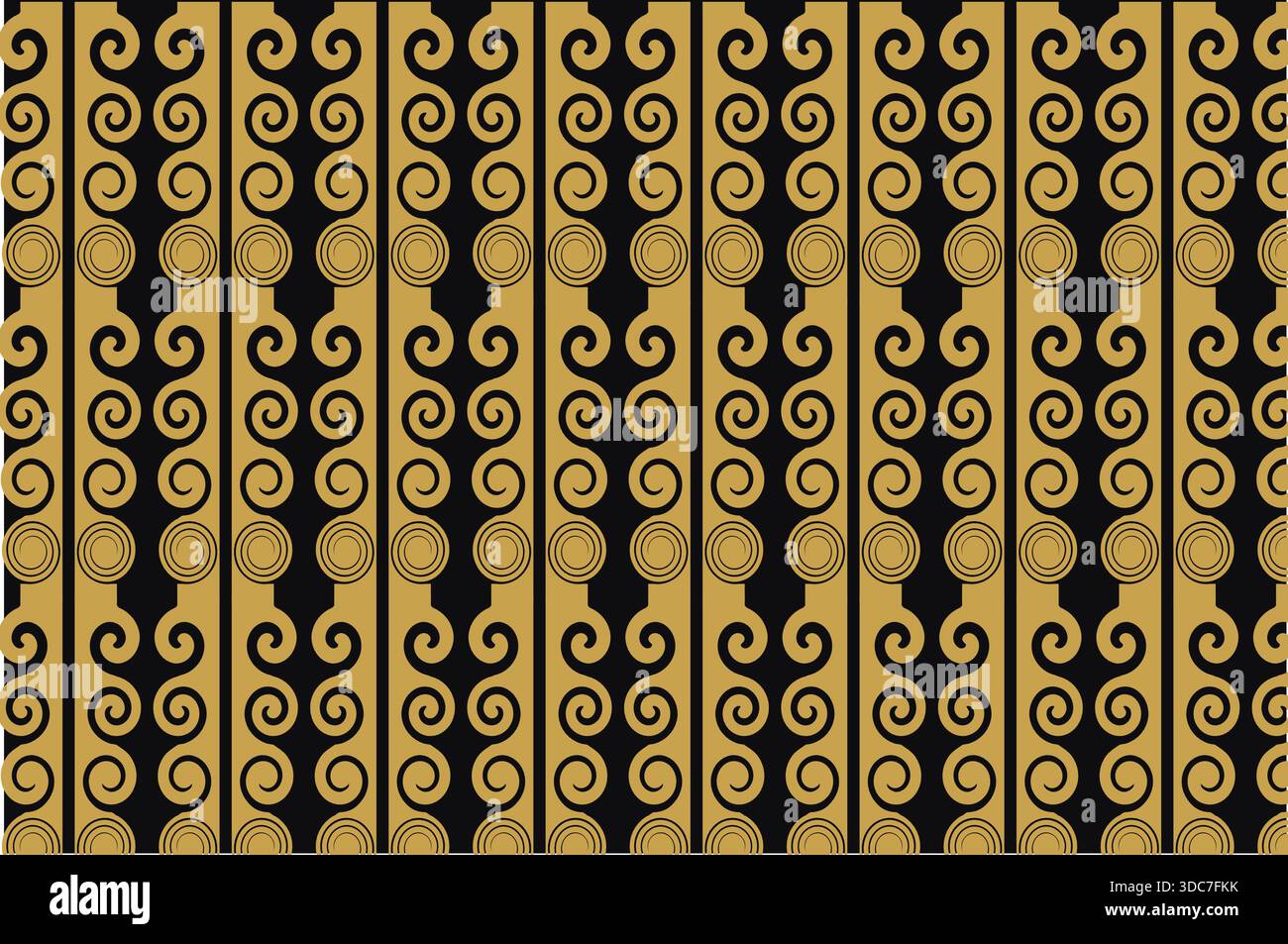This premium luxury vector illustration features a seamless ornamental ...