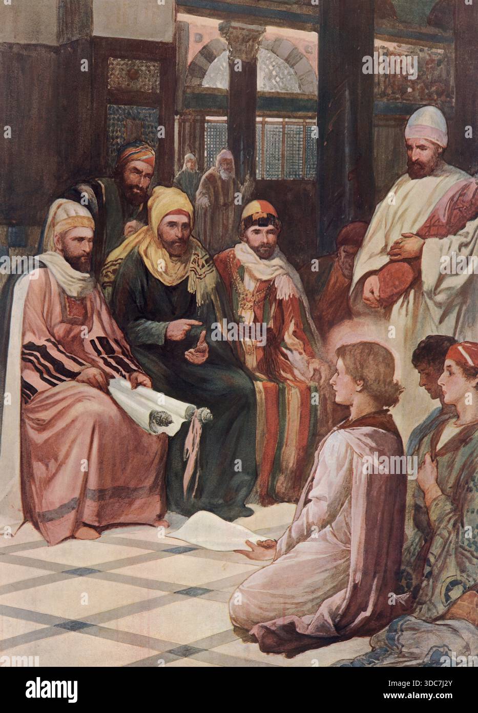 Twelve year old jesus in the temple hi-res stock photography and images ...