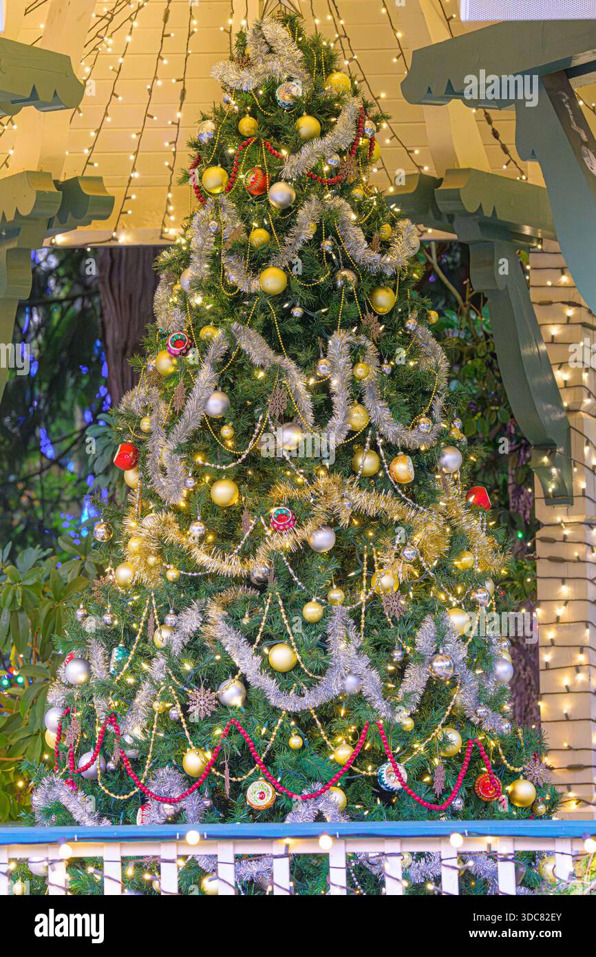 Decorated Christmas Tree Stock Photo