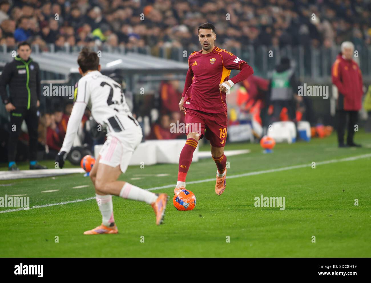 Zeki Celik of AS Roma during the Italian Serie A, 2025/26 season ...