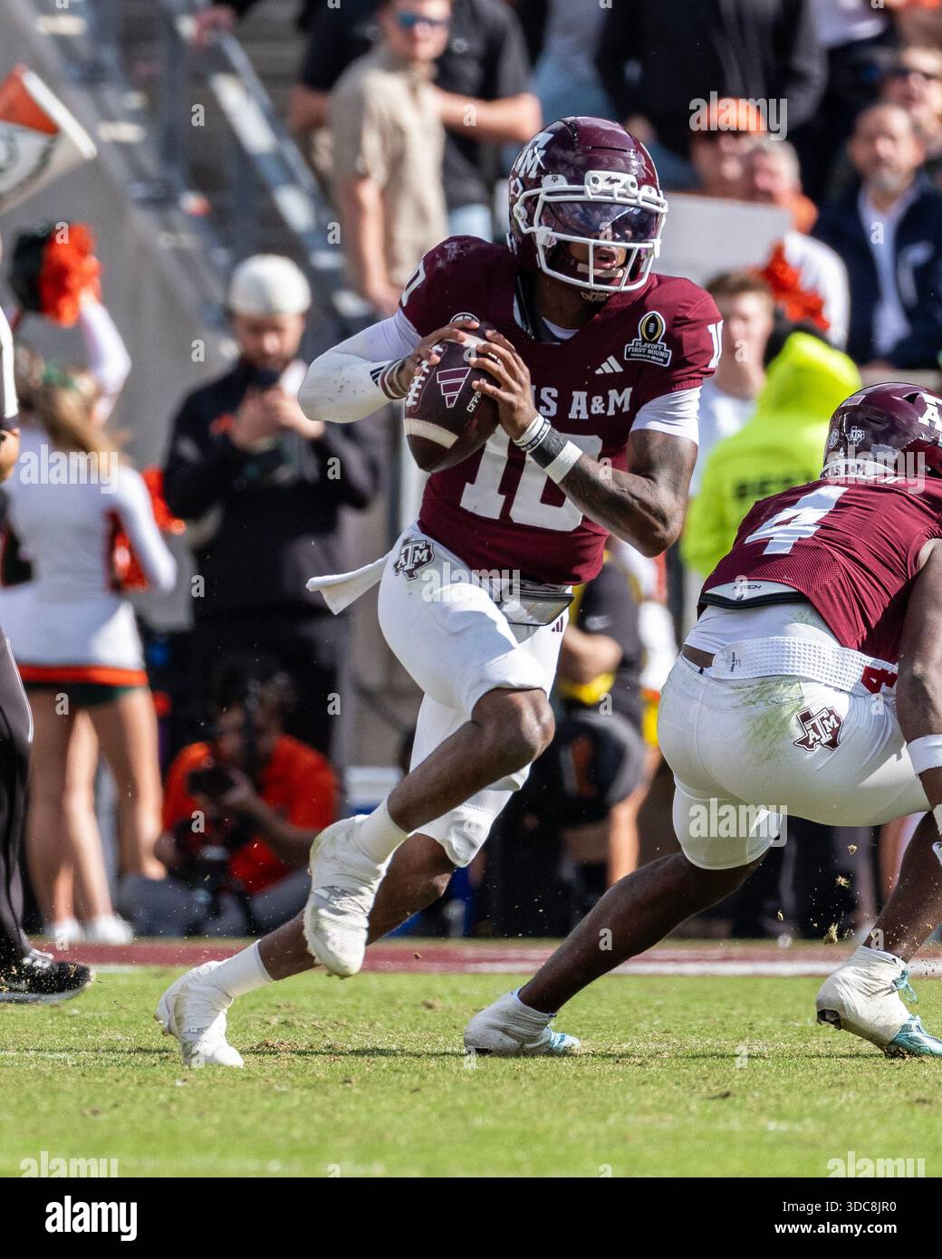 Marcel Reed Injury Dec 20, 2025. Marcel Reed (10) of the Texas A&M Aggies in action vs the ...