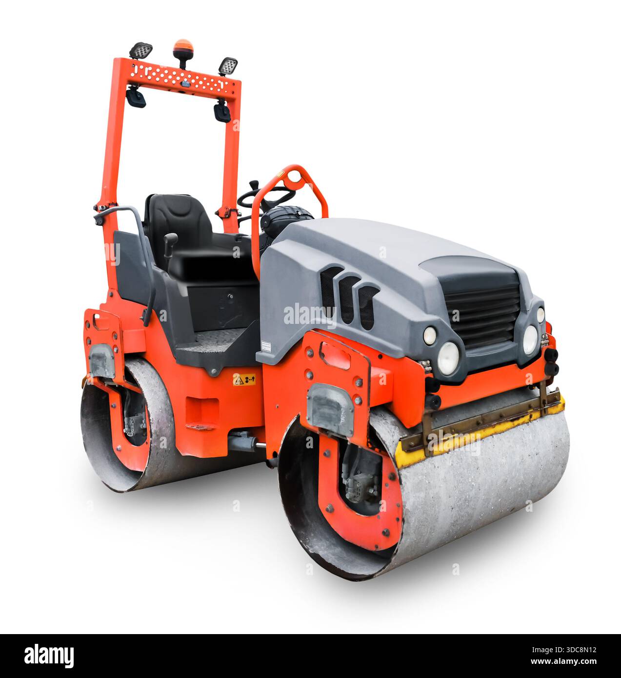 Asphalt paving machine on Cut Out Stock Images & Pictures - Alamy