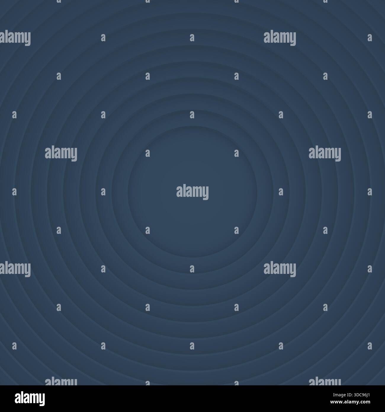 Abstract vector circles hole layers illusion on blue sapphire background Stock Vector