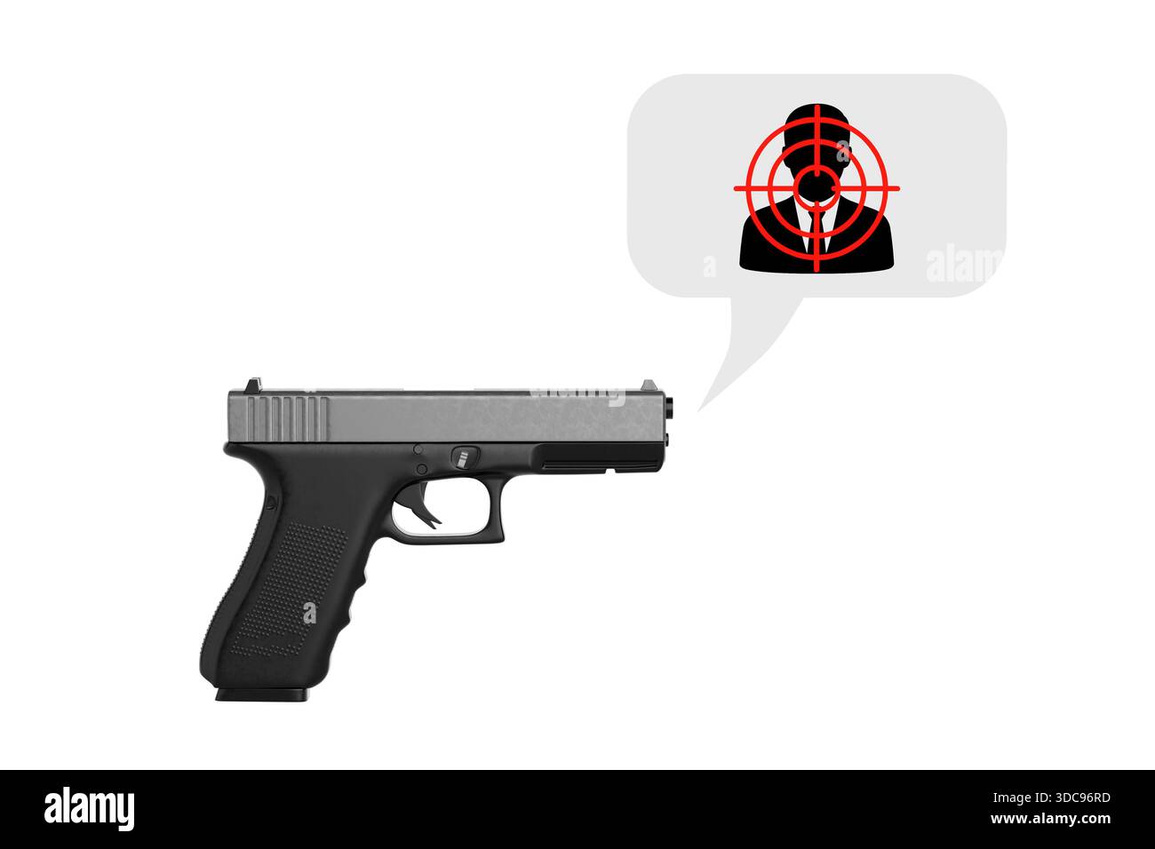 Crime target concept on Cut Out Stock Images & Pictures - Alamy