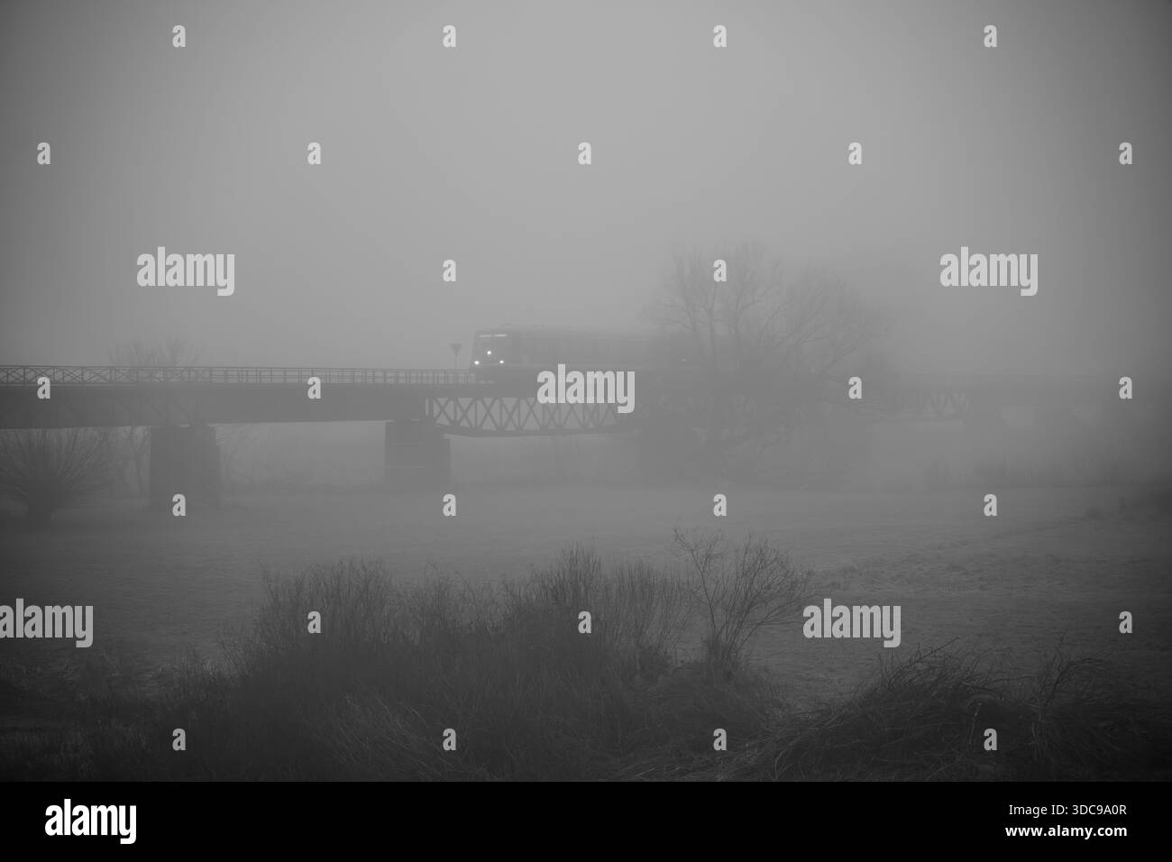 Surrounded by a bridge Black and White Stock Photos & Images - Alamy