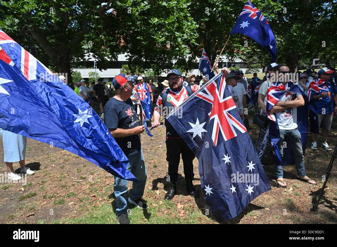 Protesters with flags during a 'sack the government' and ‘Anti ...