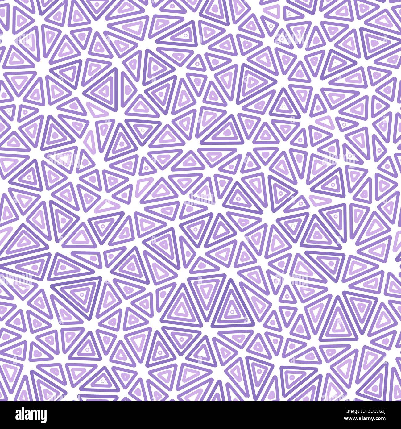 Geometric template background. Compact triangles size. Multiple repeated inner triangles. One tone colored style. Repeatable pattern. Stock Vector