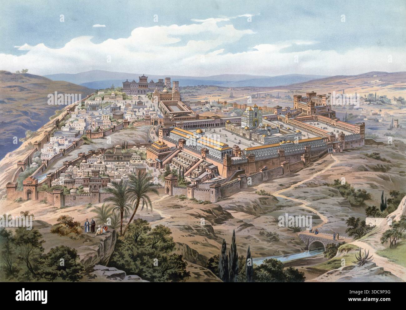 Jerusalem zur Zeit von Jesus Christus, Israel Stock Photo
