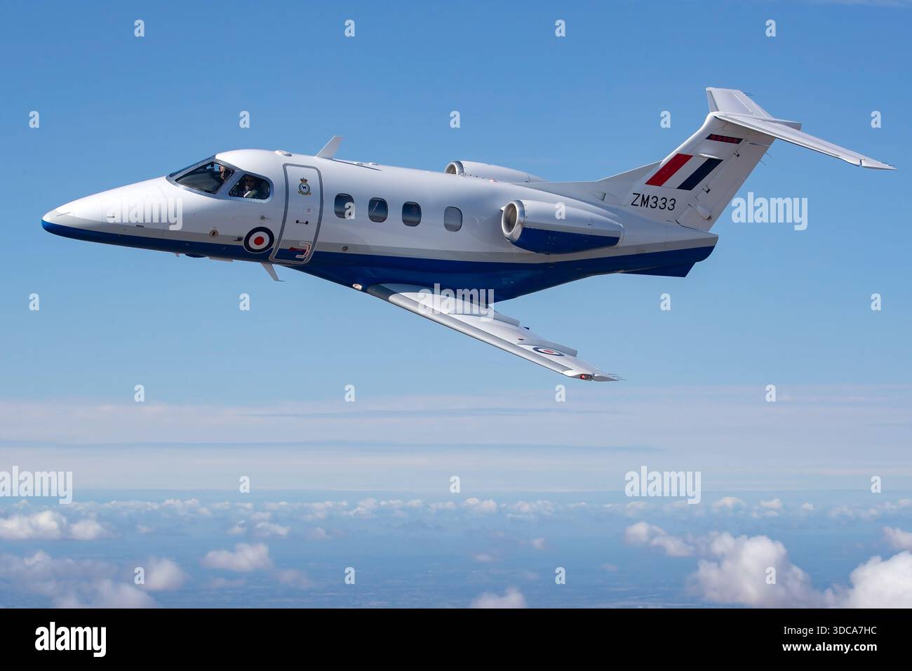 Embraer Rear Air-to-air photograph of a Royal Air Force Embraer EMB-500 Phenom 100 ...