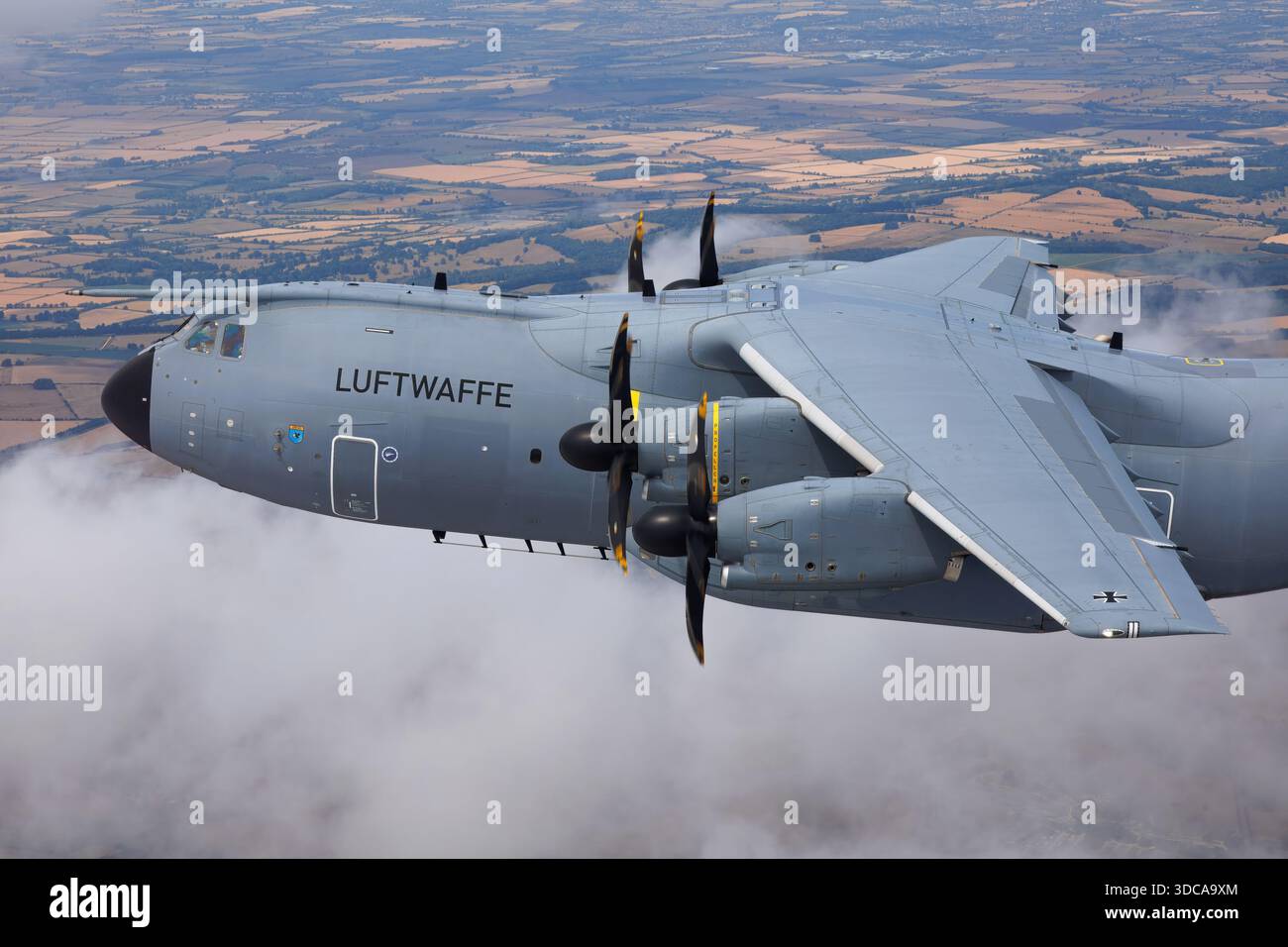 The German Air Force Luftwaffe Airbus A400M Grizzly, also known as ...