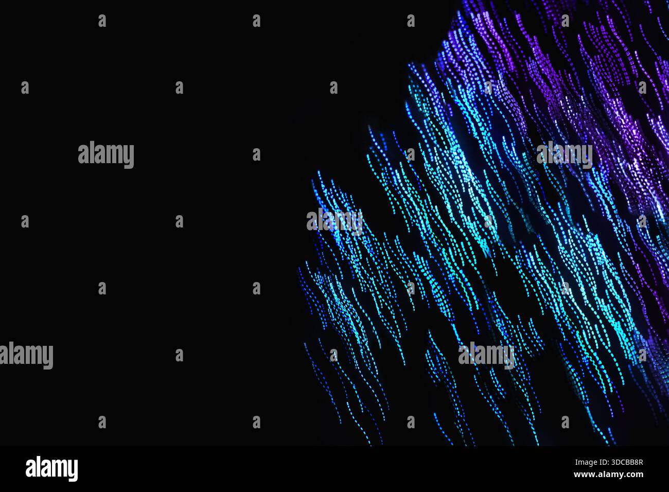Abstract blurred light on the black background Stock Photo