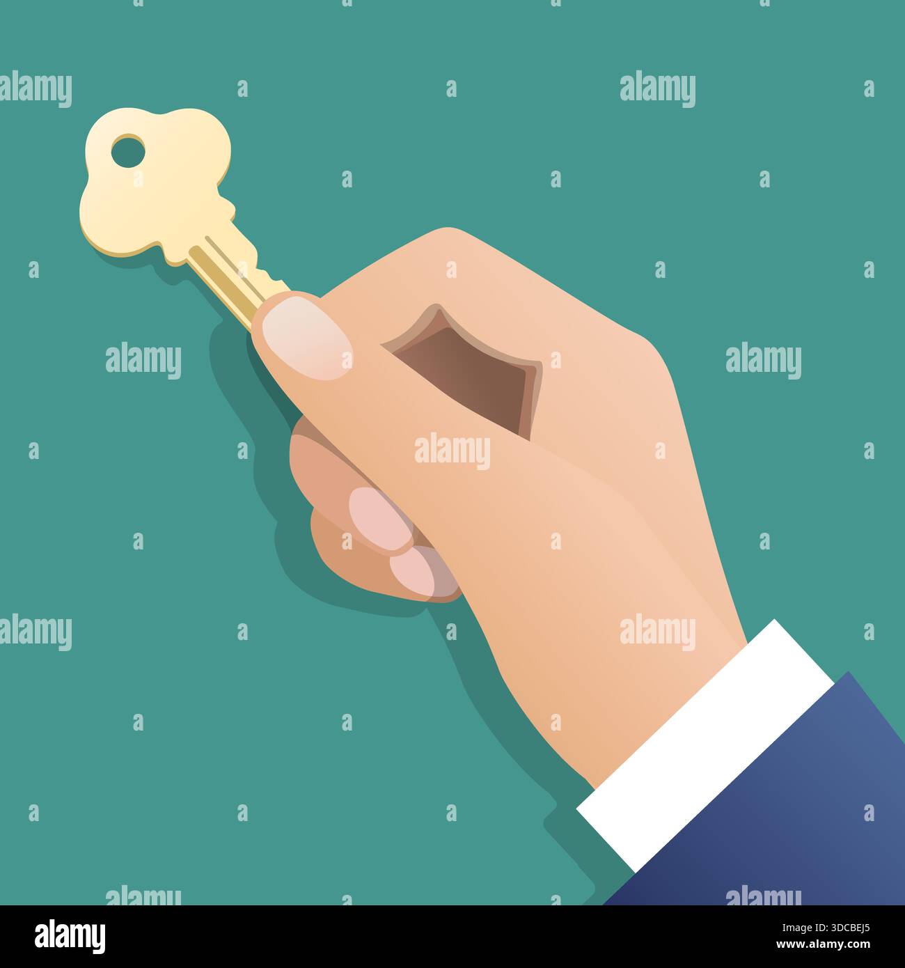 Human hand house symbol Stock Vector Images - Alamy