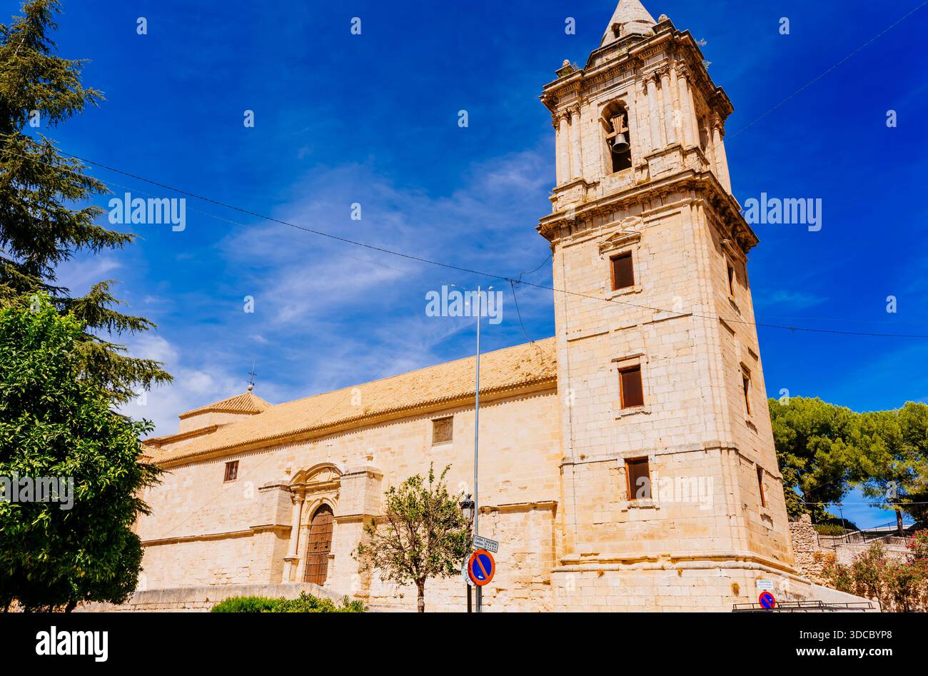 The parish church of the Assumption is a Catholic church located in the Spanish municipality of Luque, Córdoba, Andalucía, Spain, Europe Stock Photo