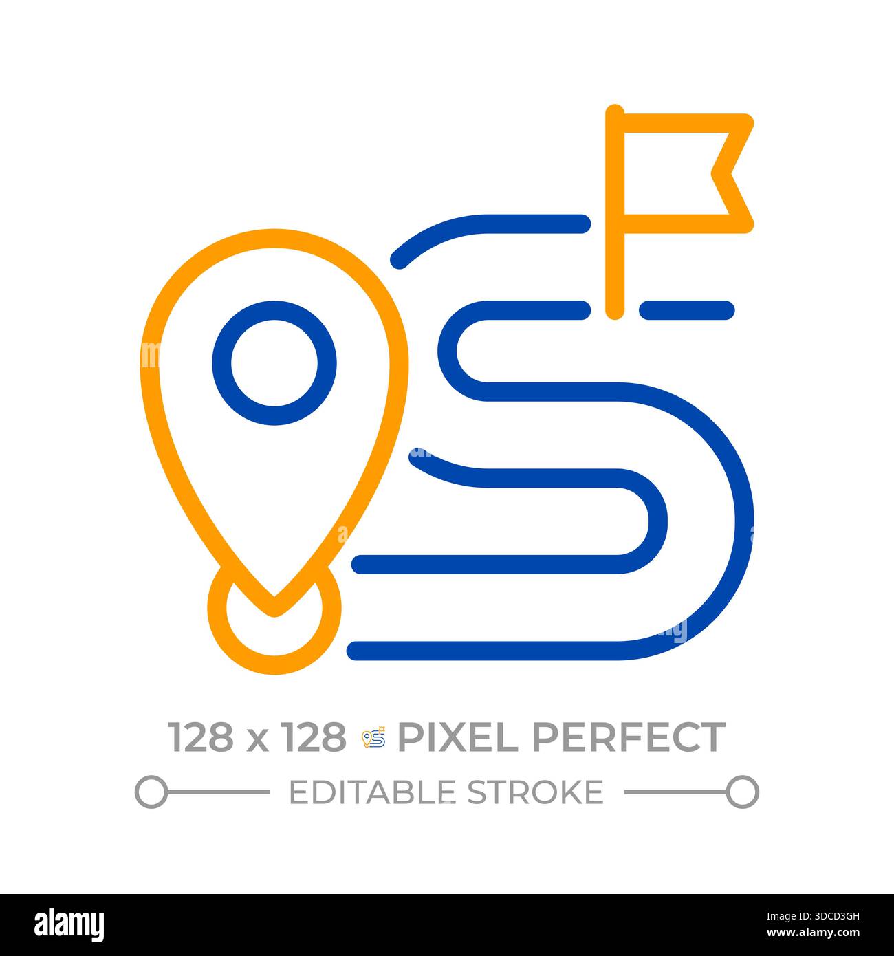 Roadmap icon line element Stock Vector Images - Alamy