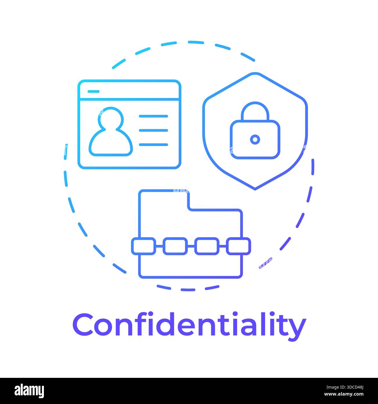 Confidentiality icon vector image Stock Vector Images - Alamy