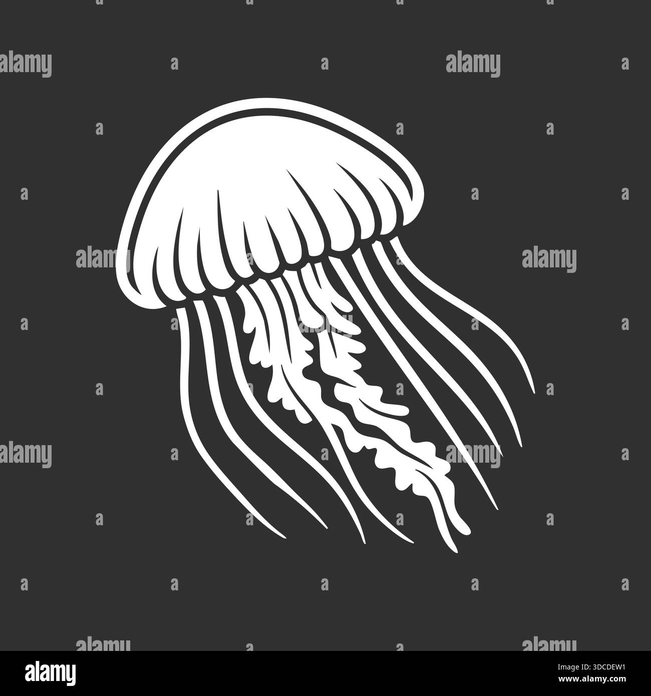 Deep reef jellyfish stock image. Image of nature, life - 3017617, image size:1300x1390