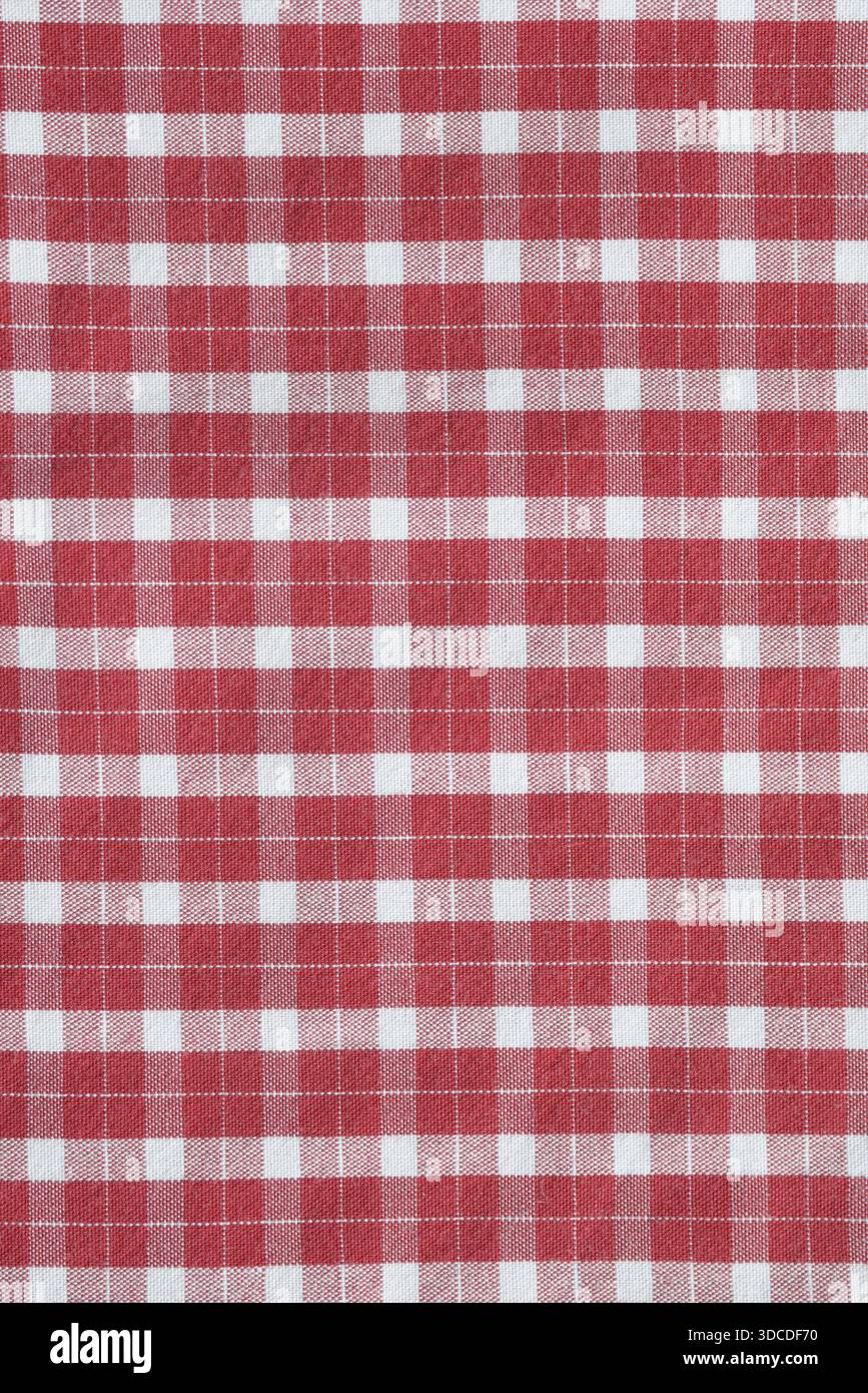 Multi colored plaid fabric background textured Stock Photo
