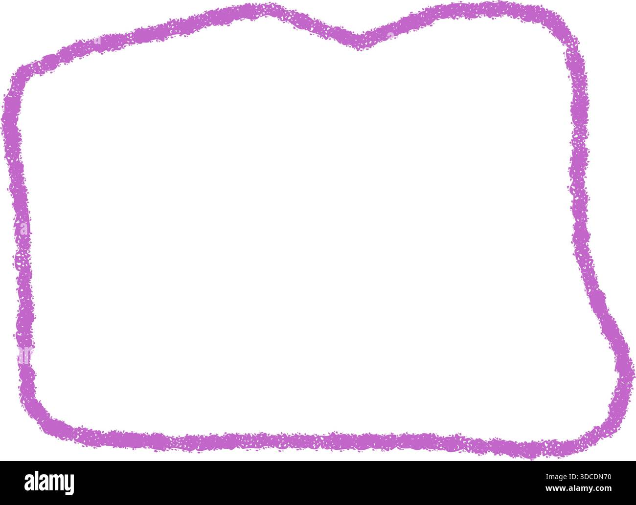 Wavy Chalk Quote Frame Box Stock Vector