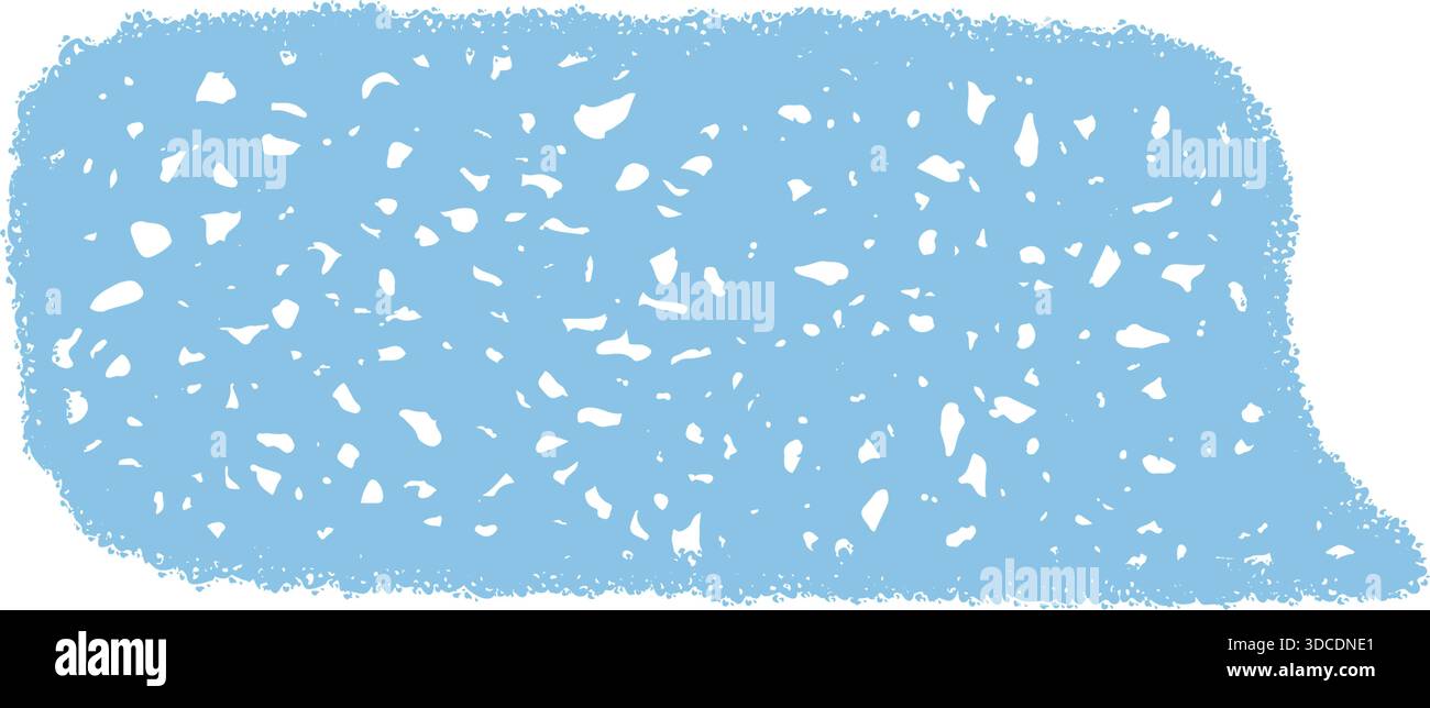 Blue Chalk Scribble Talk Bubble Stock Vector