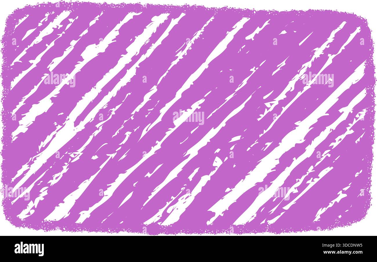 Diagonal Chalk Scribble Frame Sketch Stock Vector