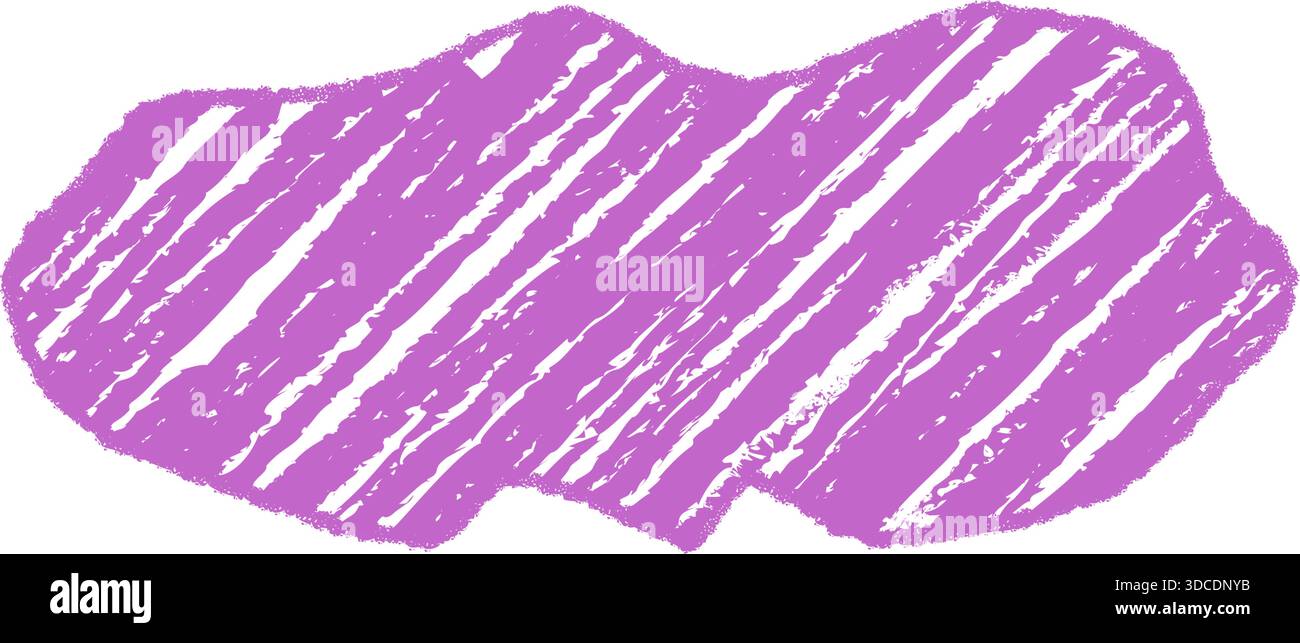 Diagonal Wavy Chalk Frame With Sketch Stock Vector
