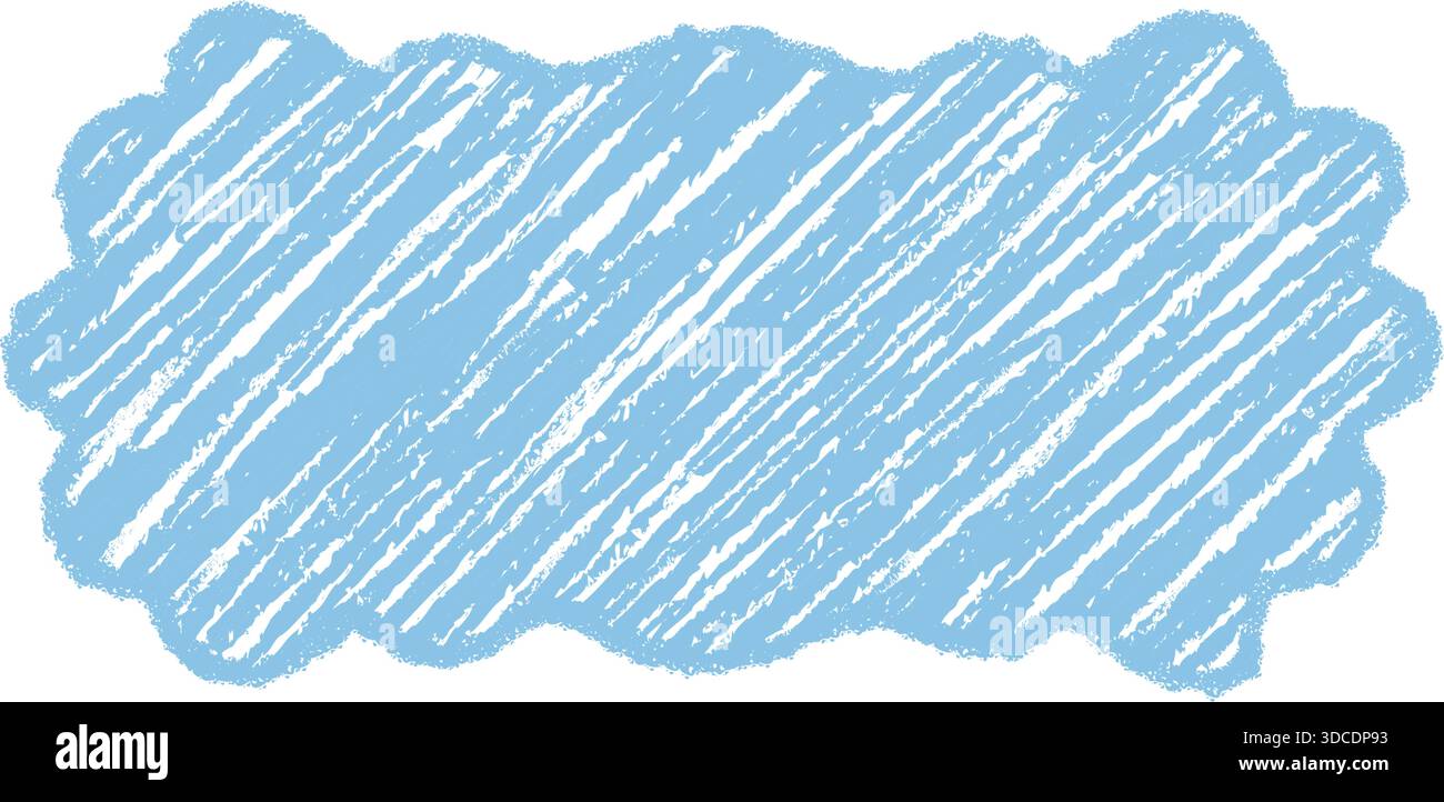 Groovy Shaded Rectangle Crayon Frame Element Stock Vector