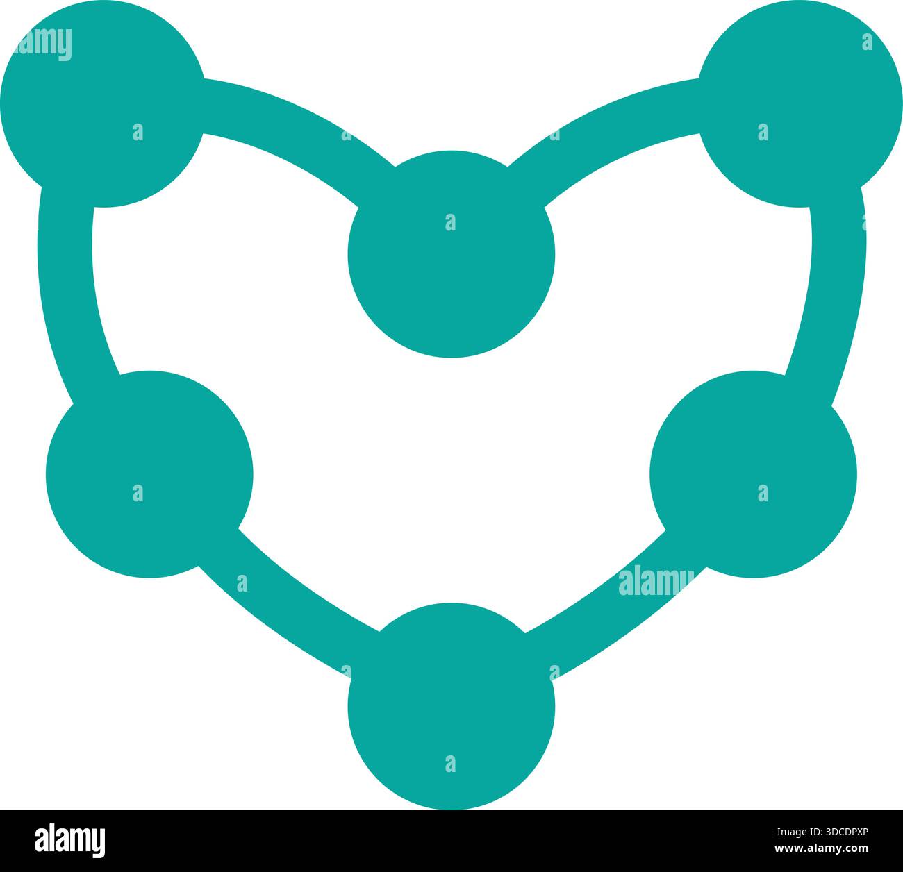 Molecule Connection Science Logo Icon Modern Vector Design Template Stock Vector
