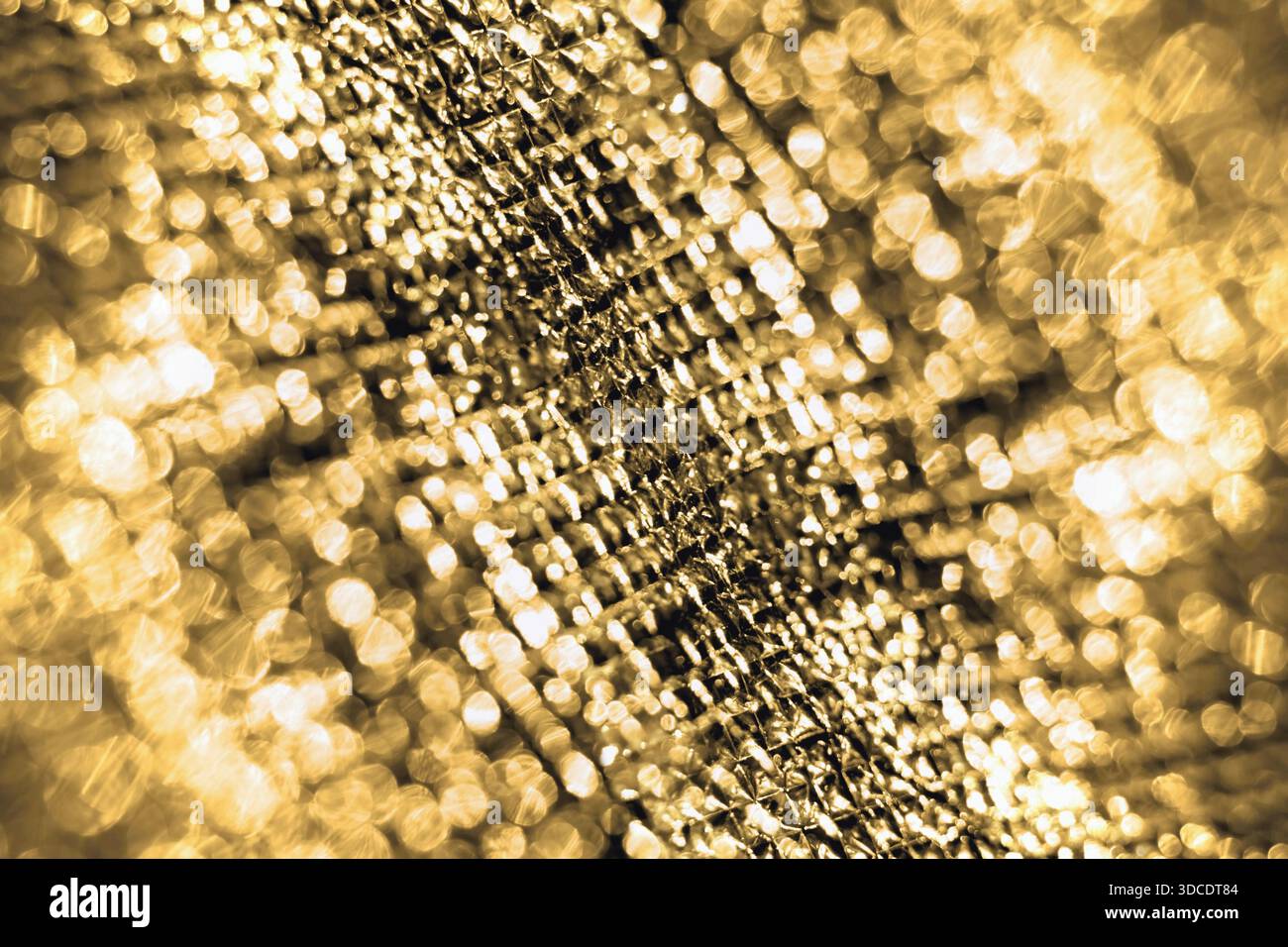 Abstract blurred golden metallic background Stock Photo