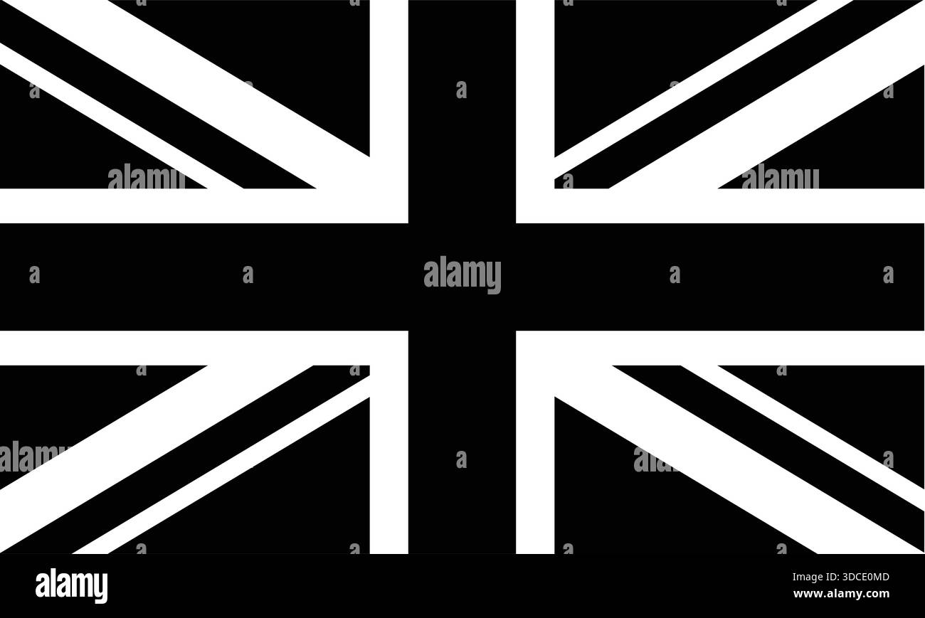 Union jack pattern Black and White Stock Photos & Images - Alamy