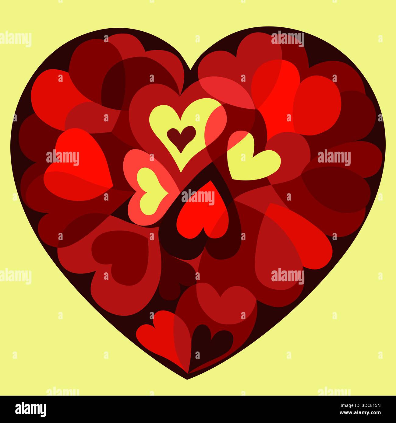 Red valentine s day background with heart vector illustration Stock ...
