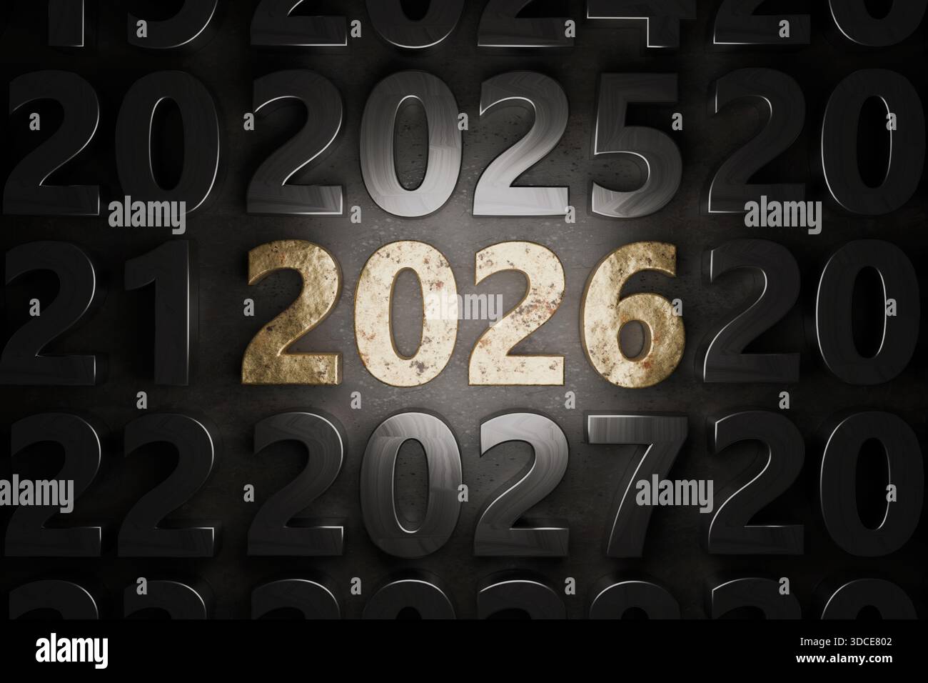 2026 2027 date vertical hi-res stock photography and images - Alamy