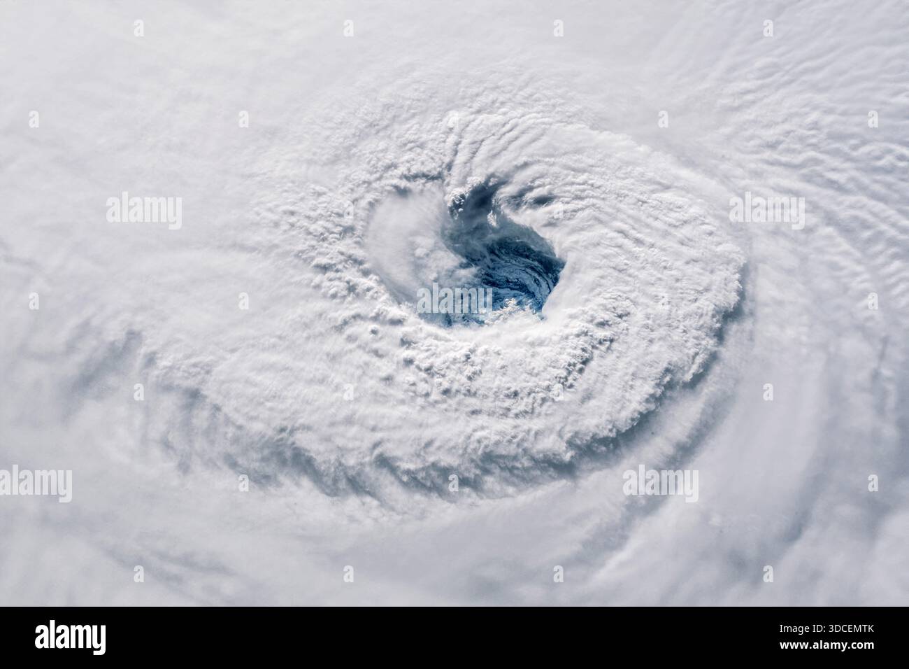 Hurricane Melissa 2025. Powerful hurricane seen from space with a ...
