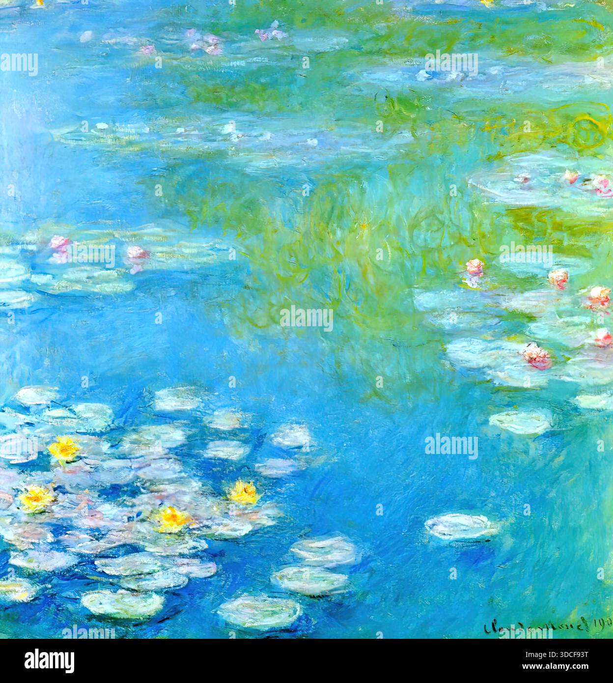 Claude Monet, Nympheas at Giverny, 191517, Iconic Impressionist oil ...