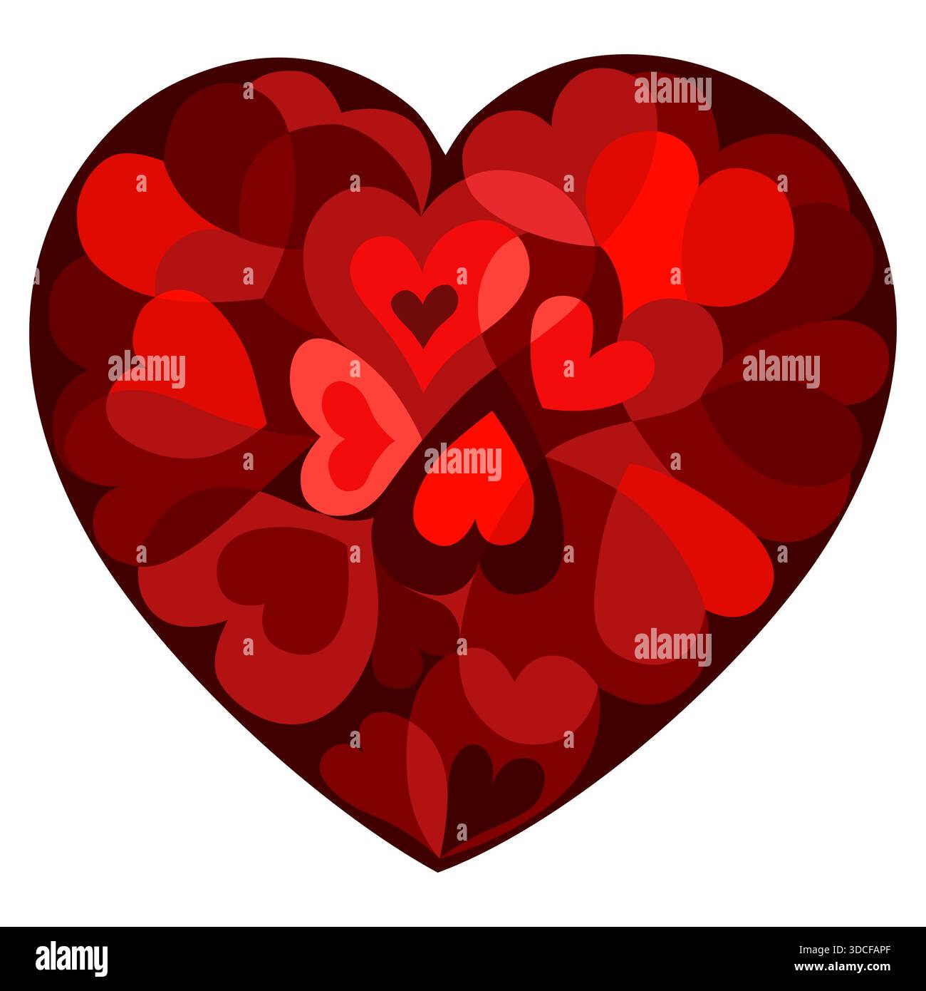 Red valentine s day background with heart vector illustration Stock ...