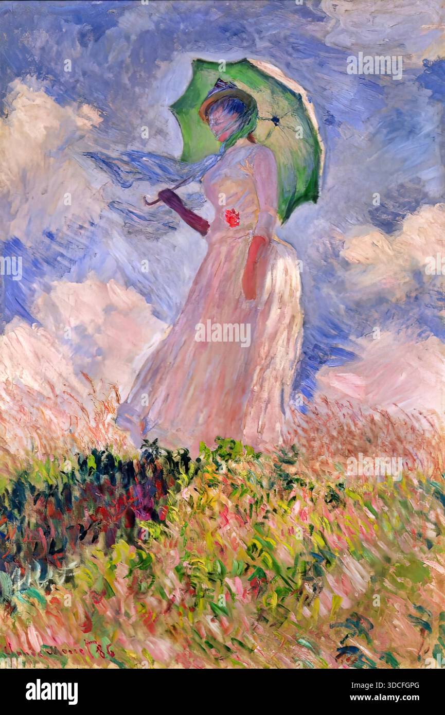 The woman with a parasol 1886 hi-res stock photography and images