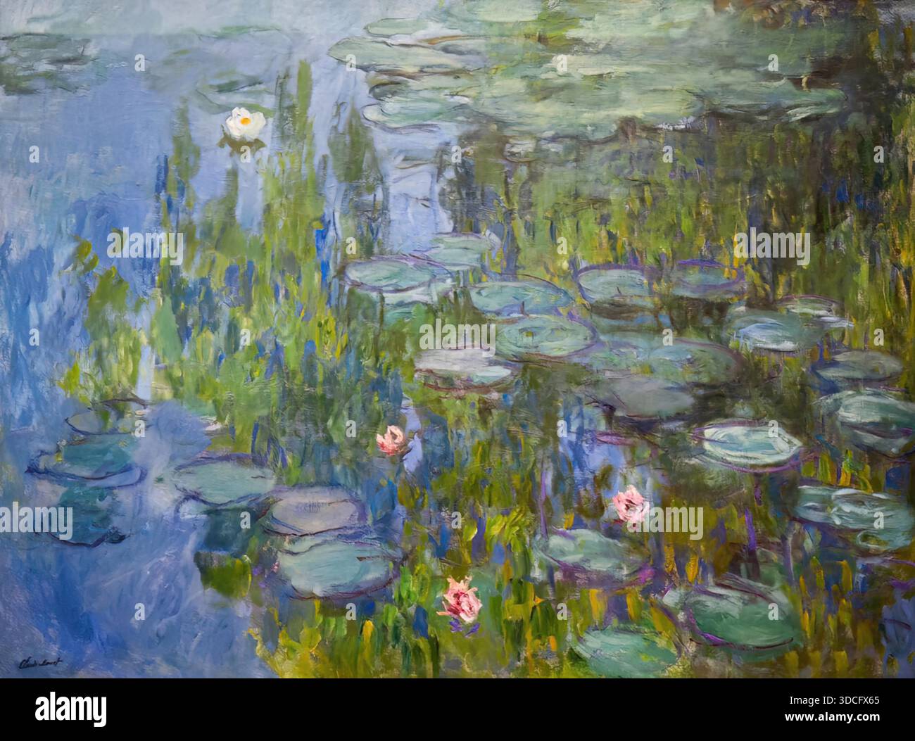 Claude Monet, Water Lilies, 1915, Iconic Impressionist oil, tranquil ...