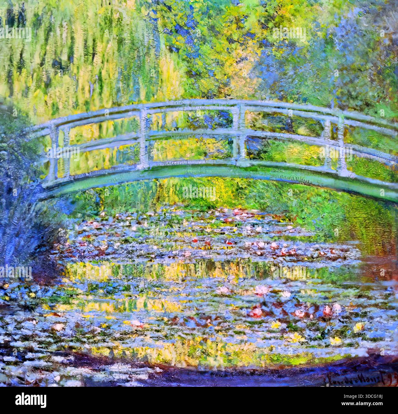 Claude Monet, The Waterlily Pond with the Japanese Bridge, 1899