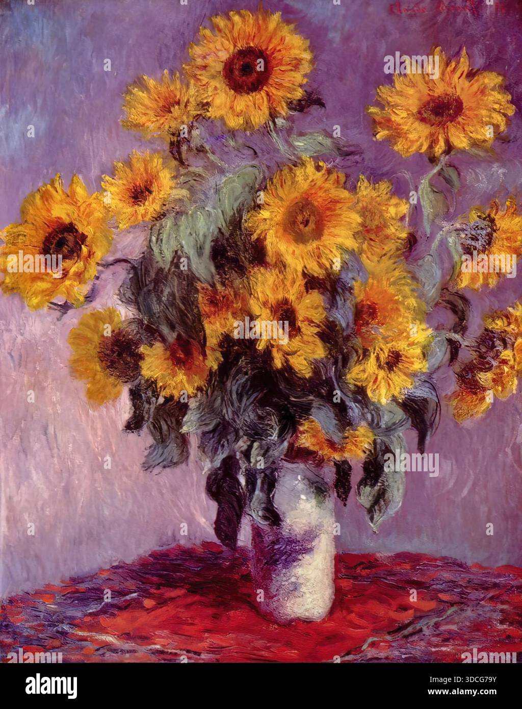 Claude Monet, Still Life with Sunflowers, 1886, Impressionist oil ...