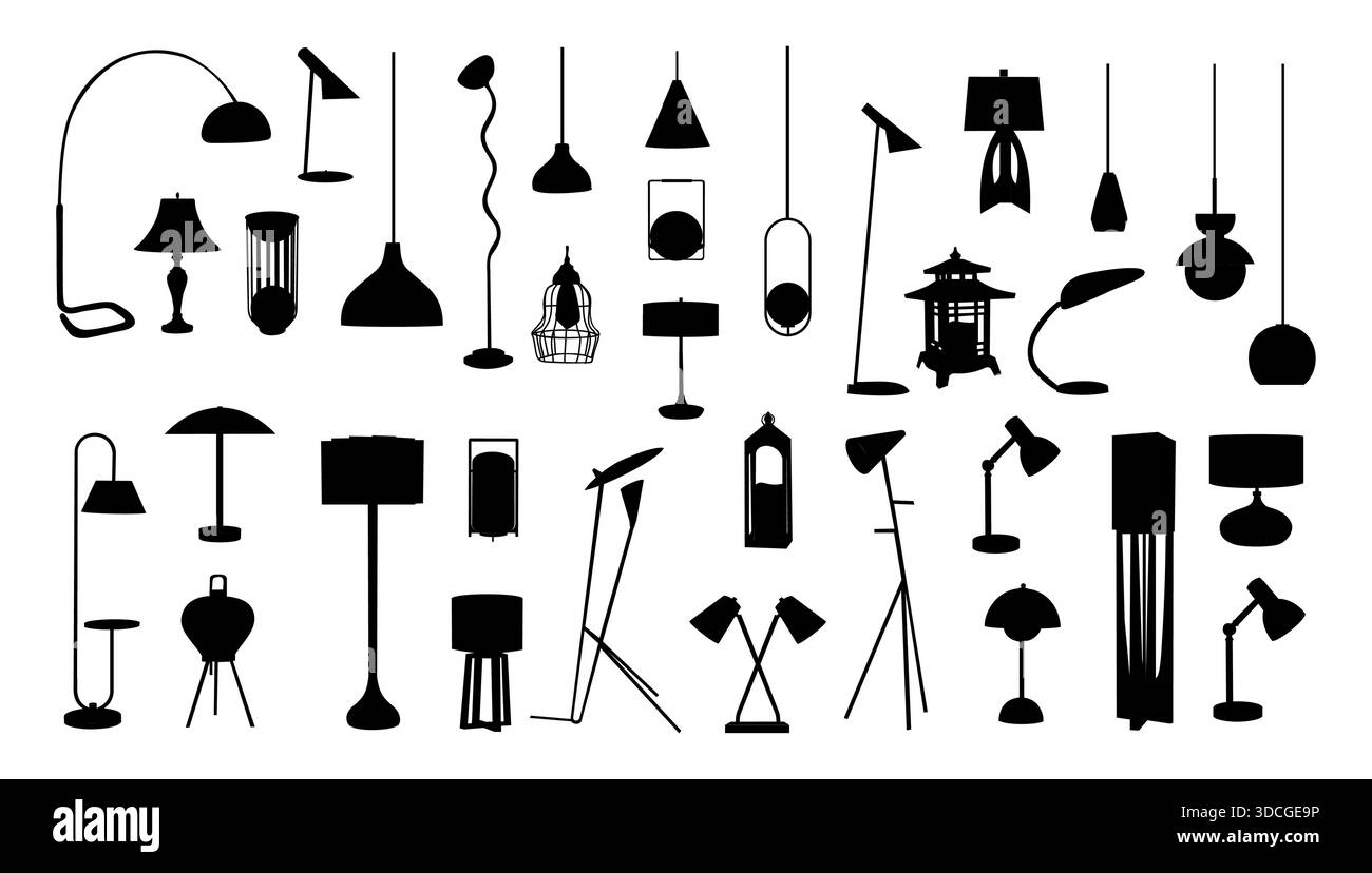 Lighting fixture silhouettes hi-res stock photography and images - Alamy