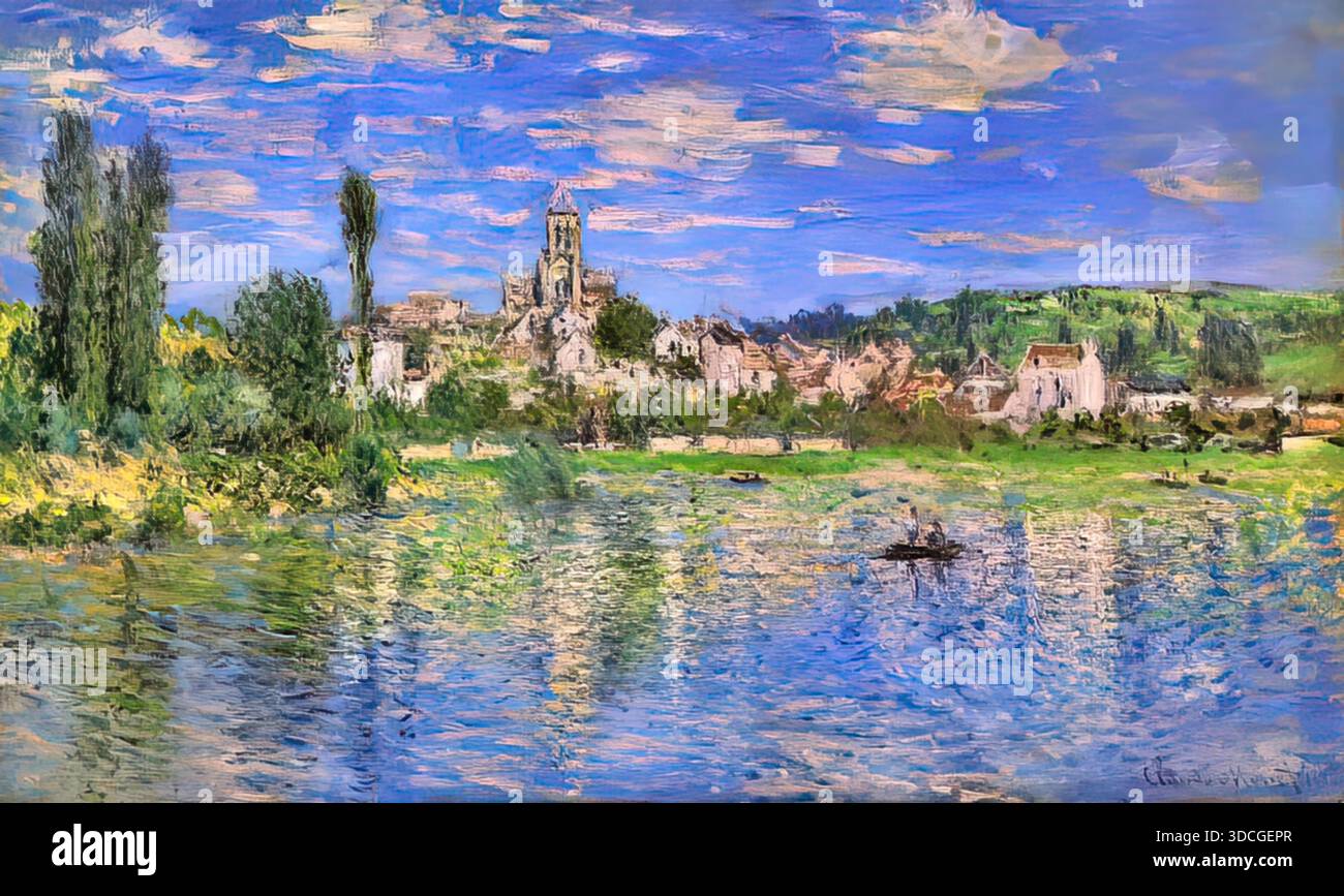 Claude Monet, View of Vtheuil, Summer (Vue de Vtheuil, t), 1880