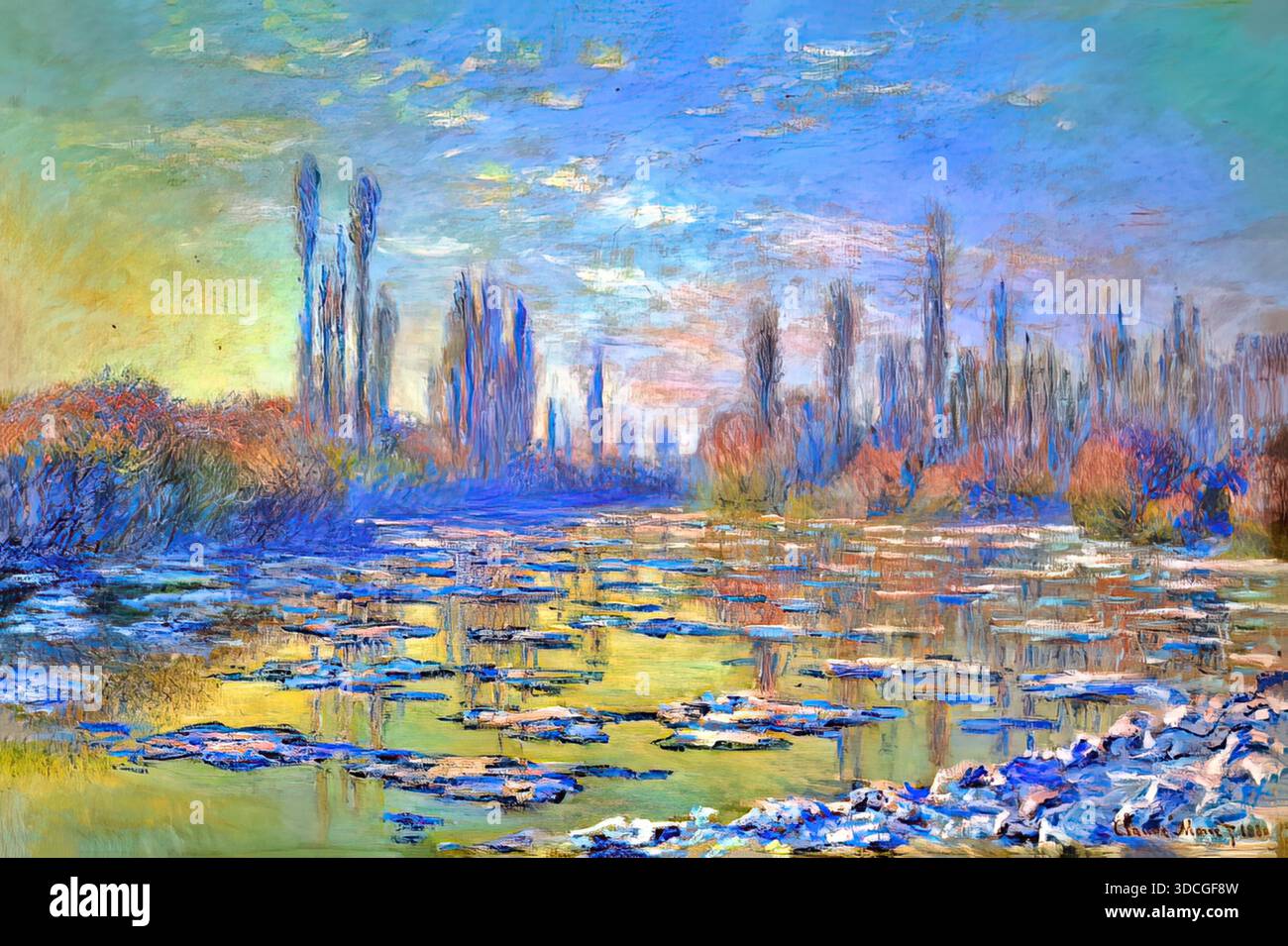 ice' monet Stock Vector Images - Alamy