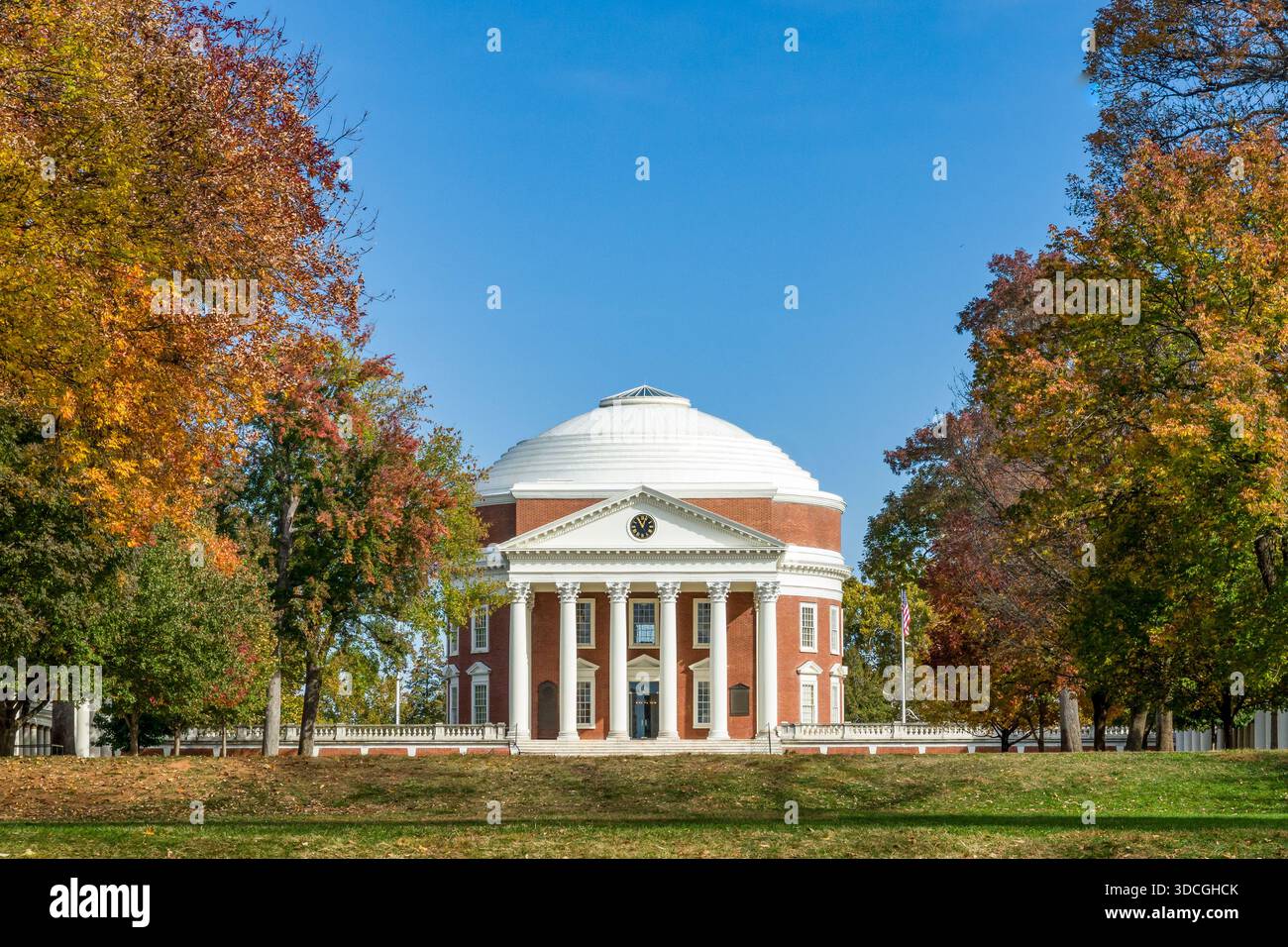 Charlottesville, VA, USA, October 27, 2025: The Rotunda on the campus of the University of Virginia. Stock Photo